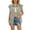 Green, variant on Njagoc3 Women Plaid Sleeveless Shirt Casual Button Down Collared Top