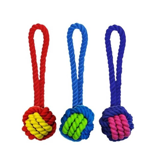 Multipet International 784369290868 3.2 in. Nuts for Knots Rope Rubber