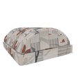 thumbnail image 1 of Abstract Foot Rest, Floral Composition with Vertical Lines Romantic Blooming Spring Season Plants, Non-Slip Backing Ergonomic Memory Foam Leg Support for Office, Dark Taupe Ruby, by Ambesonne, 1 of 5