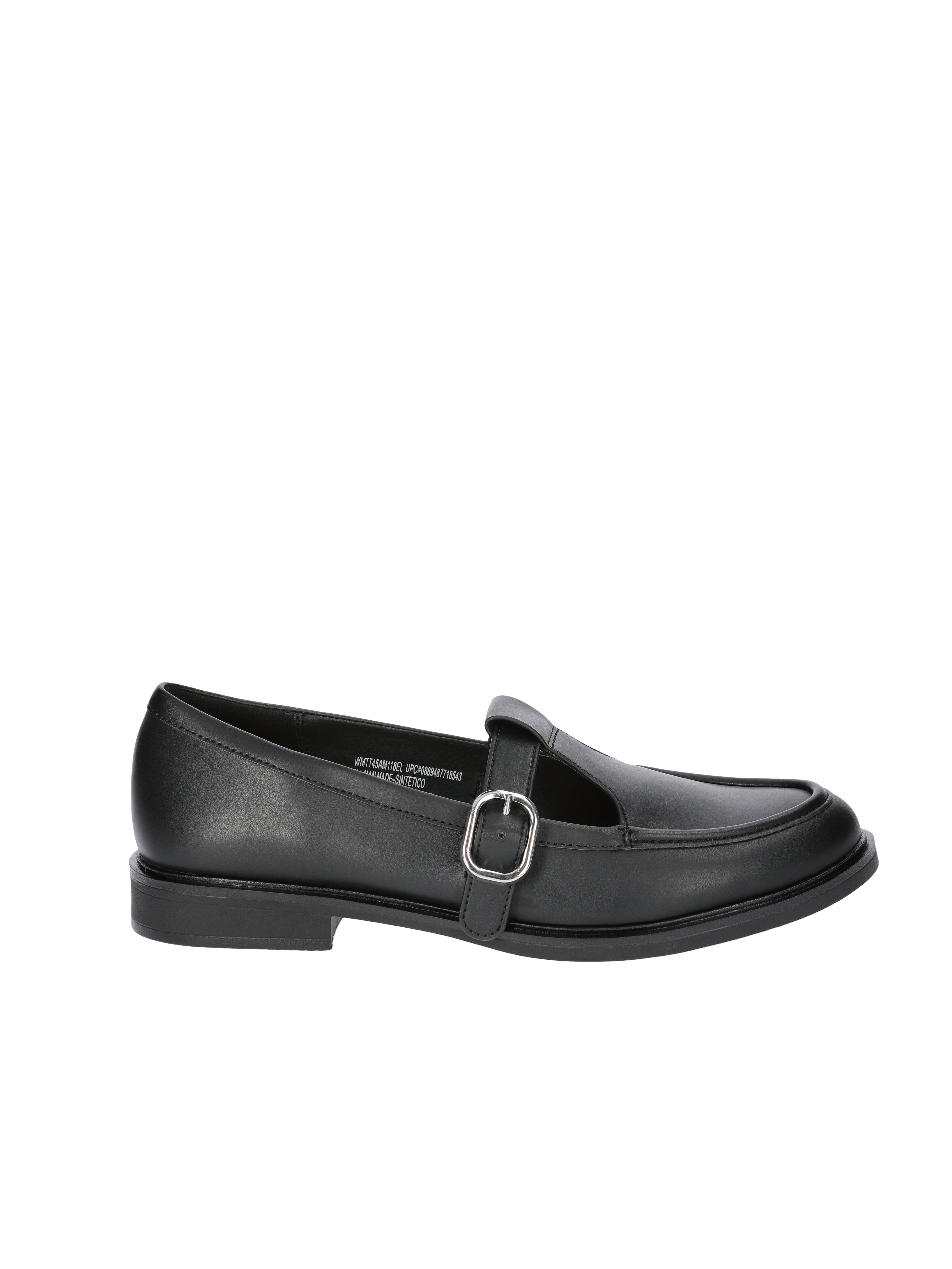 Time and Tru Women's Faux Leather T Strap Mary Jane Loafers