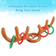 thumbnail image 3 of Yeacher Inflatable Reindeer Antler Ring Toss Game Interactive Christmas Party Games for Adults Kids Reindeer Ring Toss Hat with 4 Rings(Rings Random Color Delivery), 3 of 7