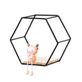 thumbnail image 3 of Estante De Almacenamiento De Pared Estante Hexagonal Decorativo Organizador De Pared Redondo De Uso General Estante Flotante Que Ahorra Espacio Durable Para Dormitorio De Estudio Vogacara HA027446-02, 3 of 6