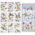 thumbnail image 3 of 9 pegatinas para ventanas con flores y pájaros, dibujos animados de primavera, pegatinas para decoración de ventanas, película adhesiva para vidrio con rociador de agua sin pegamento,, 3 of 8
