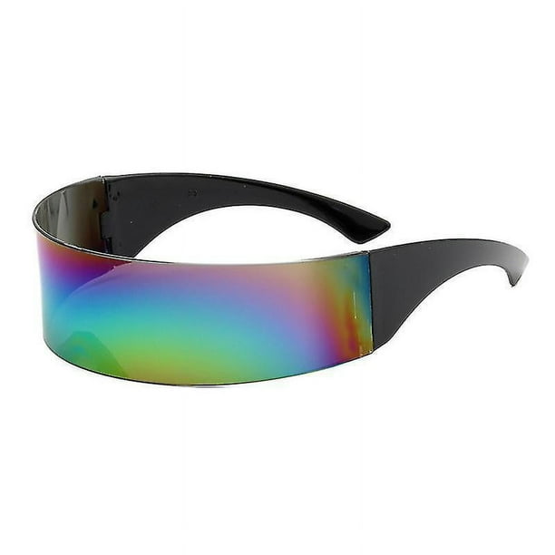 Gafas de sol envolventes futuristas Disfraz de gafas de sol futuristas Gafas de sol nuevas Bodega Aurrera en linea