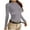 01 Clear, variant on YueHuiYing Women's Form-Fitting Round Neck Long Sleeve Slim Fitted Stretchy Fabric Casual Basic Shirts
