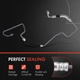 thumbnail image 3 of A-Premium Power Steering Pressure Hose Line Assembly Compatible with Lexus RX300 1999-2003, 3.0L Petrol, with Aluminum Foil Sheath & O-ring, Pump to Rack/Gear, 3 of 8