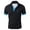 A-Black880, variant on Bibifish Mens Polo Shirts Deer Embroidery Contrast Placket Short Sleeve Shirts Regular Fit Office Wear Commute Business Tops