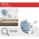 thumbnail image 4 of 49.2'' x 30.7'' 3D Flores Azules Mariposas Pegatinas de Pared Vinilo Extraíble Grandes Tatuajes de Pared Decoraciones Artísticas Decoración para Dormitorio Sala Oficina, 4 of 5