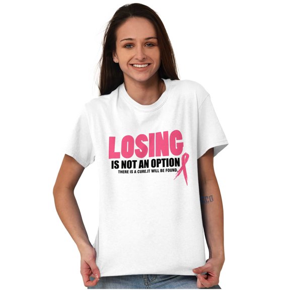 Losing Not Option Cure Will Be Found Women's Plus Size Graphic Tee Brisco Brands 2X
