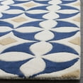 thumbnail image 3 of SAFAVIEH Soho Collection SOH750A Handmade Ivory/Blue Rug, 3 of 4