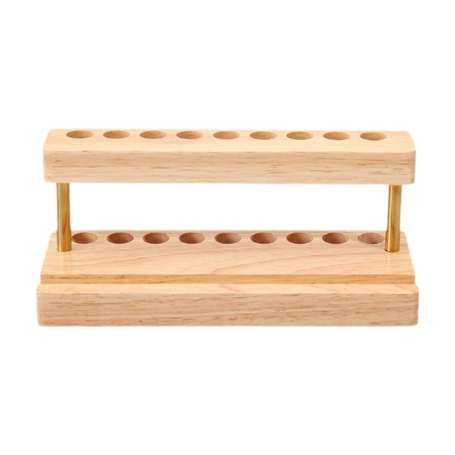 Portalápices, soporte de madera para brochas de maquillaje, ideal para el hogar, centro comercial y oficina.