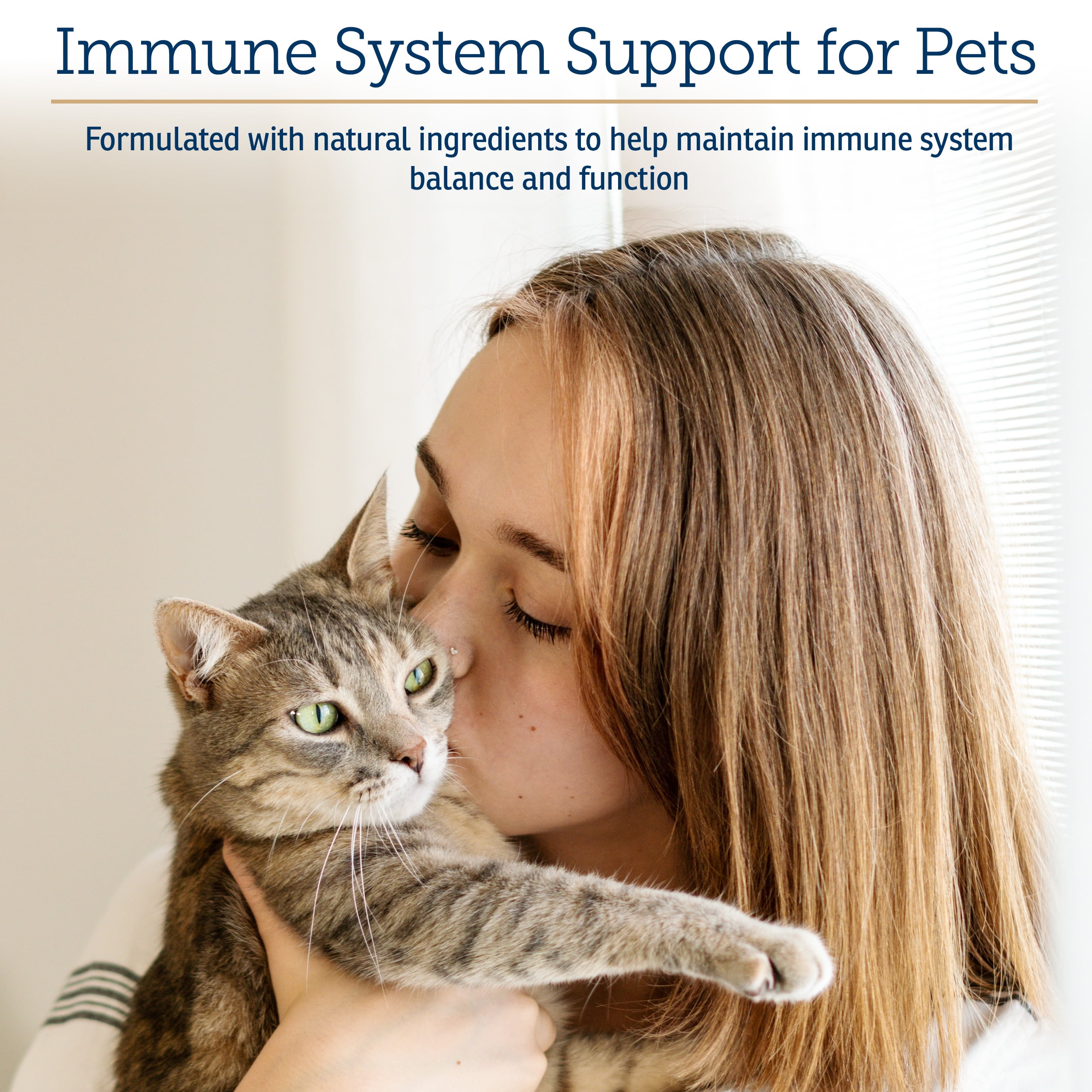 Rx Vitamins Immuno Support - Dog & Cat Immune Support - Shiitake Mushroom Supplement for Dogs & Cats with Arabinogalactan and Lutein Dogs Supplement - Immune Support for Dogs and Cats - 60ct