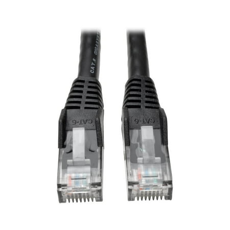 UPC: 0037332125224 | Tripp Lite 10 ft. Cat6 Gigabit Snagless Molded Patch Cable (RJ45 M/M)  Black