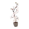 thumbnail image 1 of Flor de ciruelo artificial, flores falsas, decoración del hogar, artesanía realista, falsa Blanco, 1 of 9