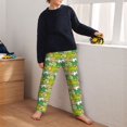 thumbnail image 5 of Yiaed Cartoon Frog Print Teenagers' Lounge Pants, Loose PJ Bottoms, Long Pajama Pants for Men-XS(5-6), 5 of 6