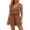 Brown, variant on Womens Sleeveless Spaghetti Strap Linen Jumpsuit V Neck Button Front Waist Shorts Romper with Pockets Summer Casual Vacation Outfit