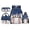 Ice Cream Blue, variant on Jeiento Ice Cream Boys Backpack and Lunch Bag Set 17 Inch 4-Piece Water Bottle Holder Pencil Case Lightweight Large Capacity School Bookbag for Kids Teenagers Back to School, Blue