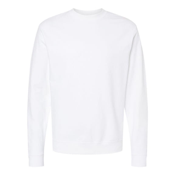 Independent Trading SS3000 Midweight Crew Neck Sweatshirt-White-3X