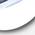 thumbnail image 3 of Designart 'Glittering Light Blue Pattern ' Modern wall clock, 3 of 4