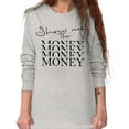 thumbnail image 5 of Show Me the Money Funny Movie Quote Women's Long Sleeve T Shirt Brisco Brands X, 5 of 5