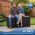 thumbnail image 4 of 99 Gallon Waterproof Large Resin Deck Box Indoor Outdoor, 4 of 8