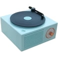 thumbnail image 1 of Altavoz Bluetooth estilo clásico antiguo con diseño de tocadiscos, verde vinilo. Altavoz de volumen alto con mejora de graves. KintiSun, 1 of 3