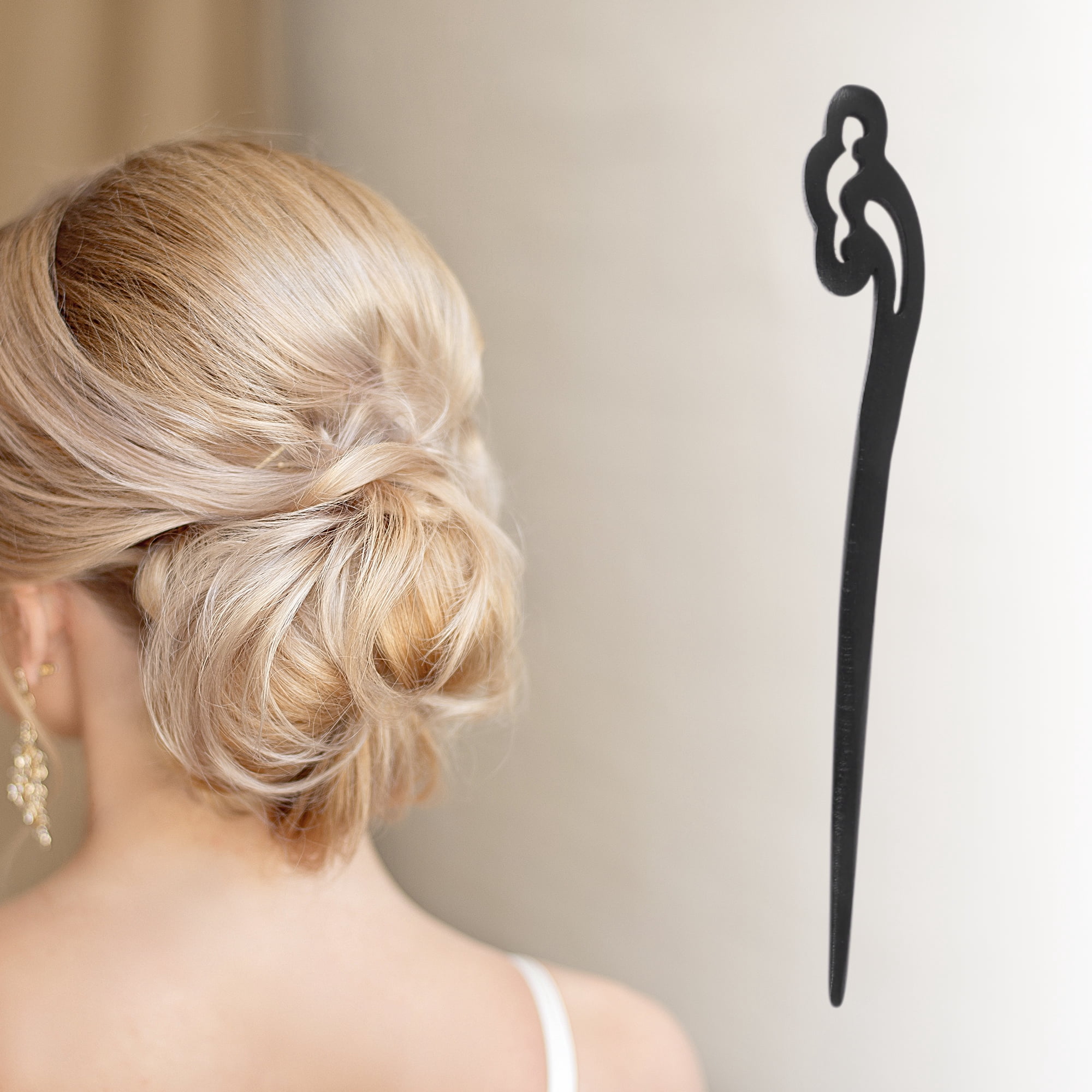 Unique Bargains Comfortable No Slip Butterfly Hair Chopstick for Women 1 Pc ["Auspicious"]