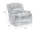 thumbnail image 5 of Chris 38 Inch Manual Recliner Chair- Solid Wood- Black Faux Leather, 5 of 6