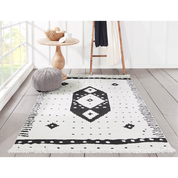 ECARPET Lyra Contemporary Area Rug for Living Room, Bedroom, Dining Room, Entrance, Hallway and More.