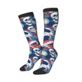 thumbnail image 2 of Bingfone Compression Socks for Women and Men Long Socks for Running Athletic Cycling Nurse-cool rock Skull, 2 of 8