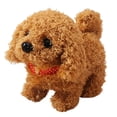 thumbnail image 3 of Juguete de peluche eléctrico, juguete interactivo con forma de animal, juguete interesante para , niñas, , regalos de cumpleaños Perro Marrón Yotijar Juguetes de peluche eléctricos, 3 of 10