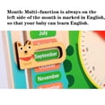 thumbnail image 4 of Daisyyozoid Wholesale Wooden Calendar Educational Weather Season Toys Clock Early Learning Toy, 4 of 9