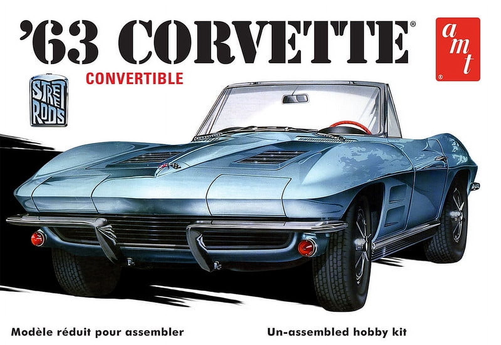1963 Chevy Corvette Convertible Skill 2 Model Kit