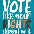 thumbnail image 3 of CafePress - VOTE Like Your Rights Depend On It T Shirt - Womens Tri-blend T-Shirt, 3 of 4