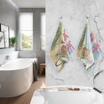 thumbnail image 2 of joogoo 2 PCs Hand Towels Sets Welcome Summer Beach Cotton Face Towel Bathroom Decorative, 2 of 7