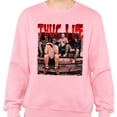 thumbnail image 2 of Horror Halloween Thug Life Sweatshirt Unisex Large Pink, 2 of 5