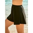 thumbnail image 3 of Swim 365 Women's Plus Size Loose Swim Short With Built-In Tummy Control Brief, 3 of 4