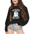 thumbnail image 2 of Girl Hoodies Size 7-8 Girl's Hoodie Long Sleeve Soft Sweatshirt Graphic Hoody Kids Cute Pullovers Top Clothes for Girls Z0D-Black, 3-4 Years, 2 of 6