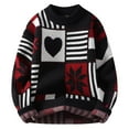 thumbnail image 4 of JIKNTTR Christmas Sweater Couple Matching Crewneck Knit Pullover Men Women Xmas Jumper Fashion Casual Pullover Sweaters Fall Winter Sweaters, 4 of 4