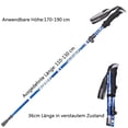 thumbnail image 2 of Foldable hiking poles – adjustable, lightweight, telescopic, 2 of 5
