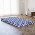 thumbnail image 3 of Floral Foldable Mattress, Eastern Art Flowers Pattern, 78.7" x 47.2", Ceil Blue Indigo, by Ambesonne, 3 of 4