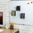 thumbnail image 3 of MyGift Black Metal Mesh Magnetic Pencil Cup, Set of 3 Dry Erase Marker Holder, 3 of 5