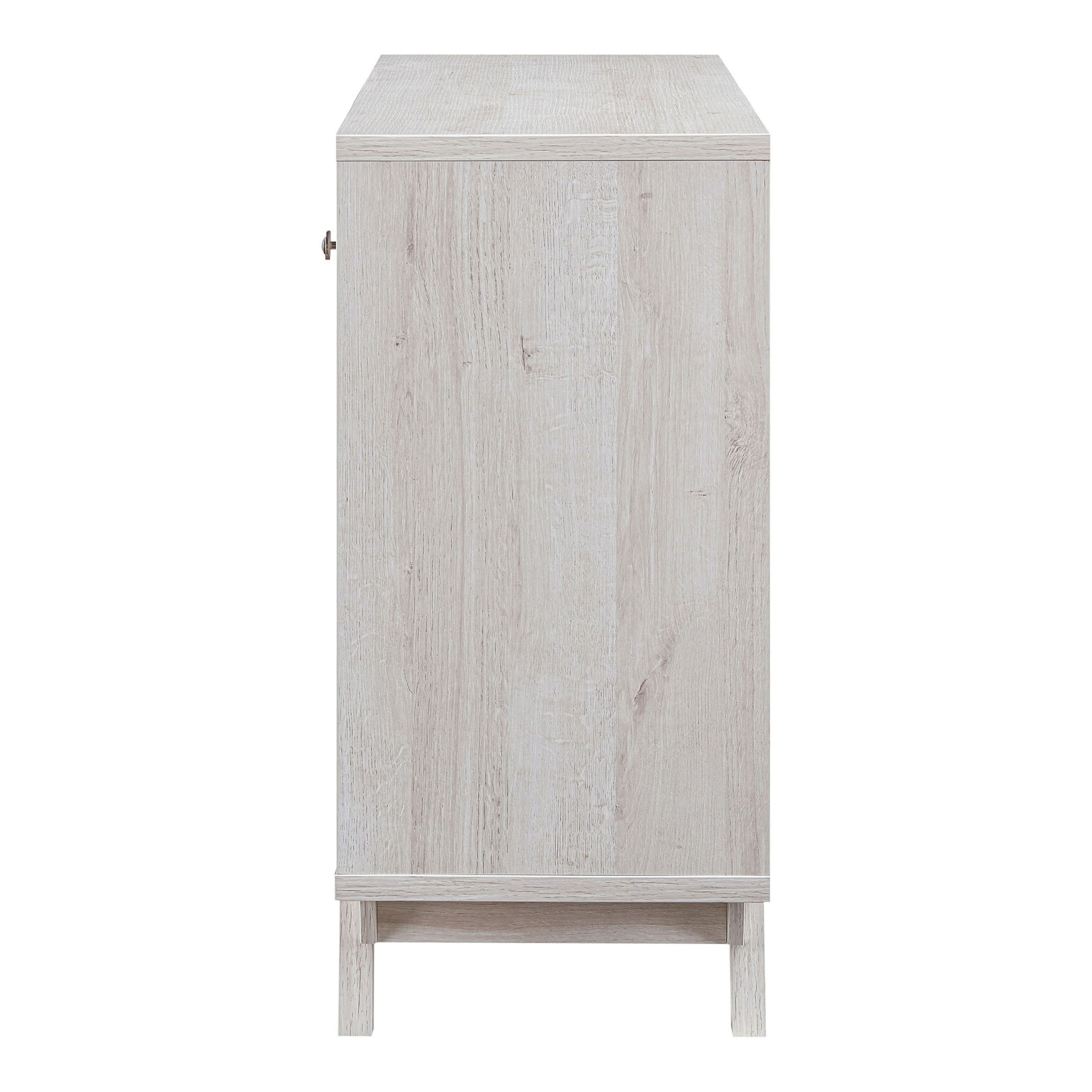 Furniture of America Bogt Multi-Storage Buffet, White Oak