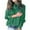 Green, variant on GigrtiJin Women Turtleneck Sweaters Plus Size Long Sleeves Casual Loose Knitted Sweater Comfy Warm Pullover Tops