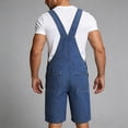 thumbnail image 5 of QSAWXQZ Men's Denim Short Overalls with Pockets Cargo Jean Shorts Jumpsuit Work Bibs Coveralls for Summer 2XL, 5 of 7