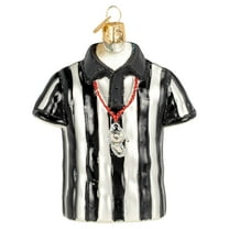 Old World Christmas Referee Shirt Glass Blown Ornament for Christmas Tree