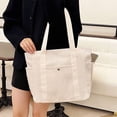thumbnail image 6 of Wowcloth Women's Casual Large Capacity Tote Canvas Bag with Lining, Versatile Bohemian Style for Commute, Work and Outing in Spring and Summer, 6 of 9