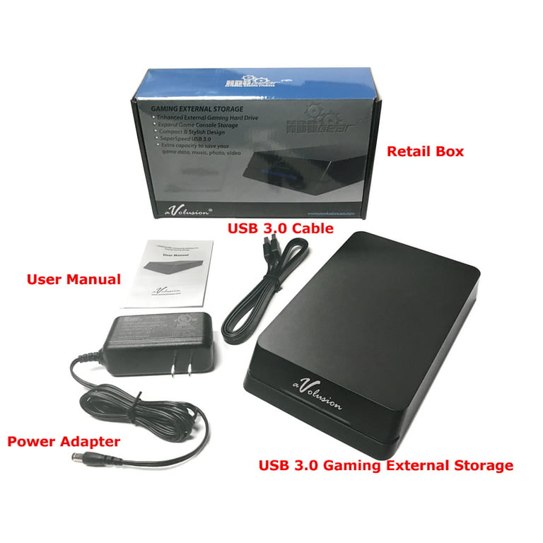 Avolusion HDDGear 8TB USB 3.0 Externe PS4 Disque Dur de Jeu (PS4