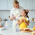 thumbnail image 6 of 2 Packs Of Pancake Batter Dispenser 1000ml Squeeze Mixer Bottle With Stainless Steel Wire Whisk Ball Suitable For Pancakes Crepes Waffle Muffins Qatayef Cupcak, 6 of 7