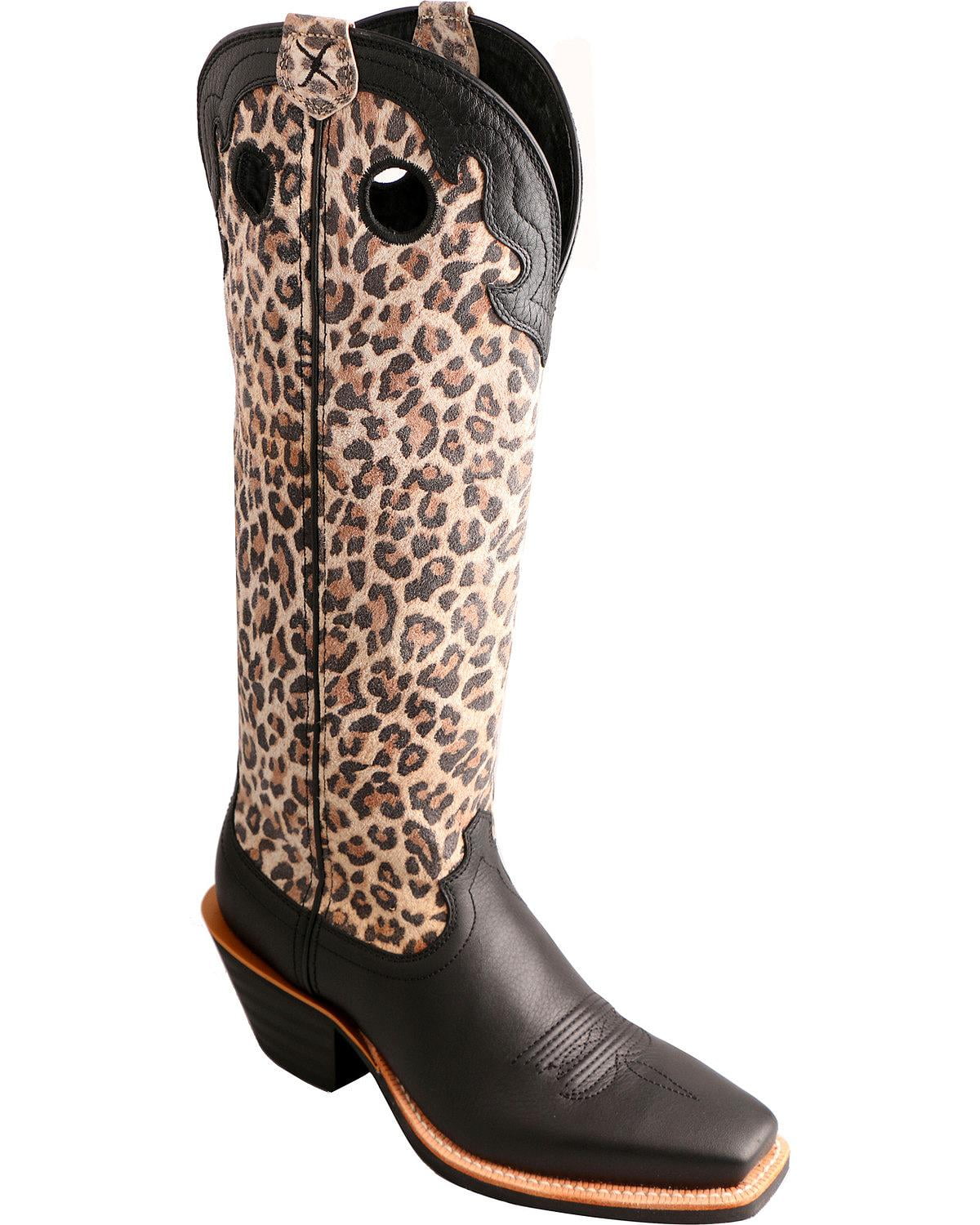 womens cheetah print cowboy boots